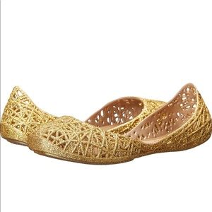 Mel Mini Melissa Campana ZigZag ballet flats sz 3
